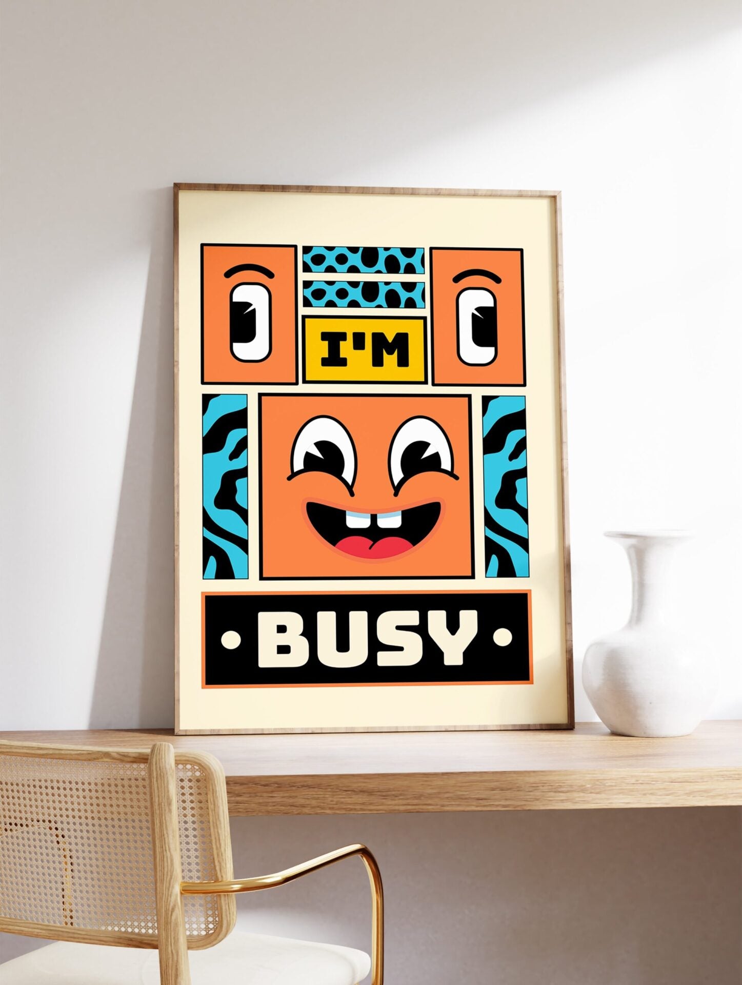 I'm Busy Quote Poster, Typography Print