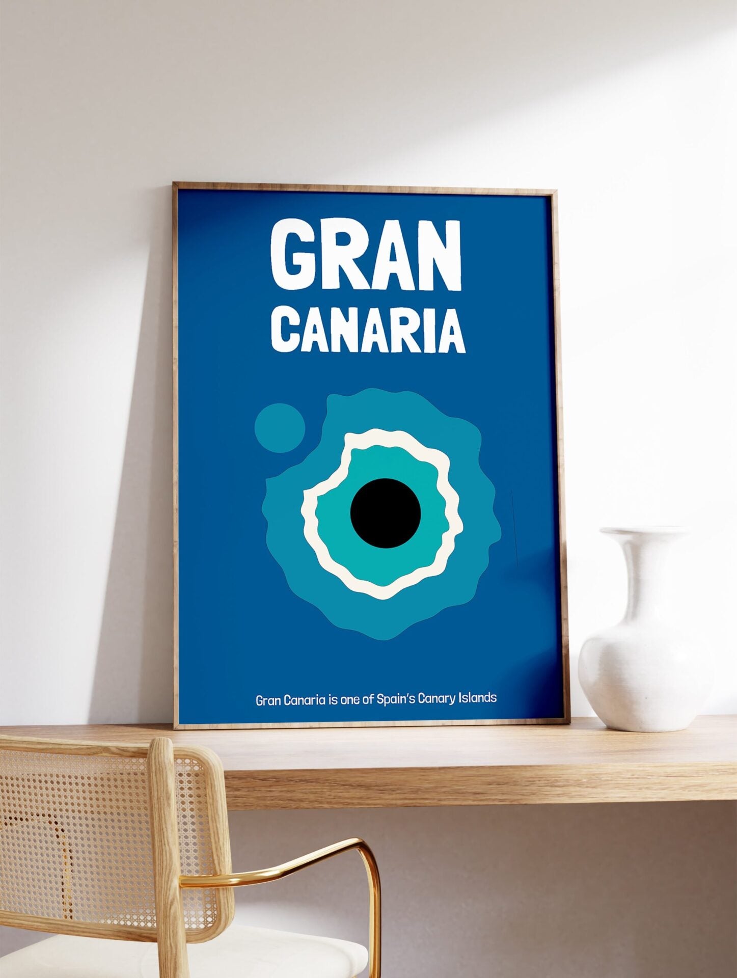 Gran Canaria Island Poster, Spain Travel Print