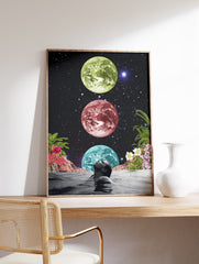 Futurist Space Poster, Surrealist Space Print