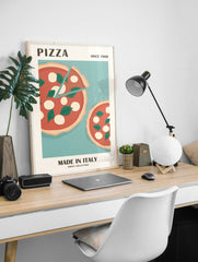 Pizza Poster, Italian Pizza Print