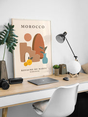 Minimalist Morocco Poster, Morocco Travel Print