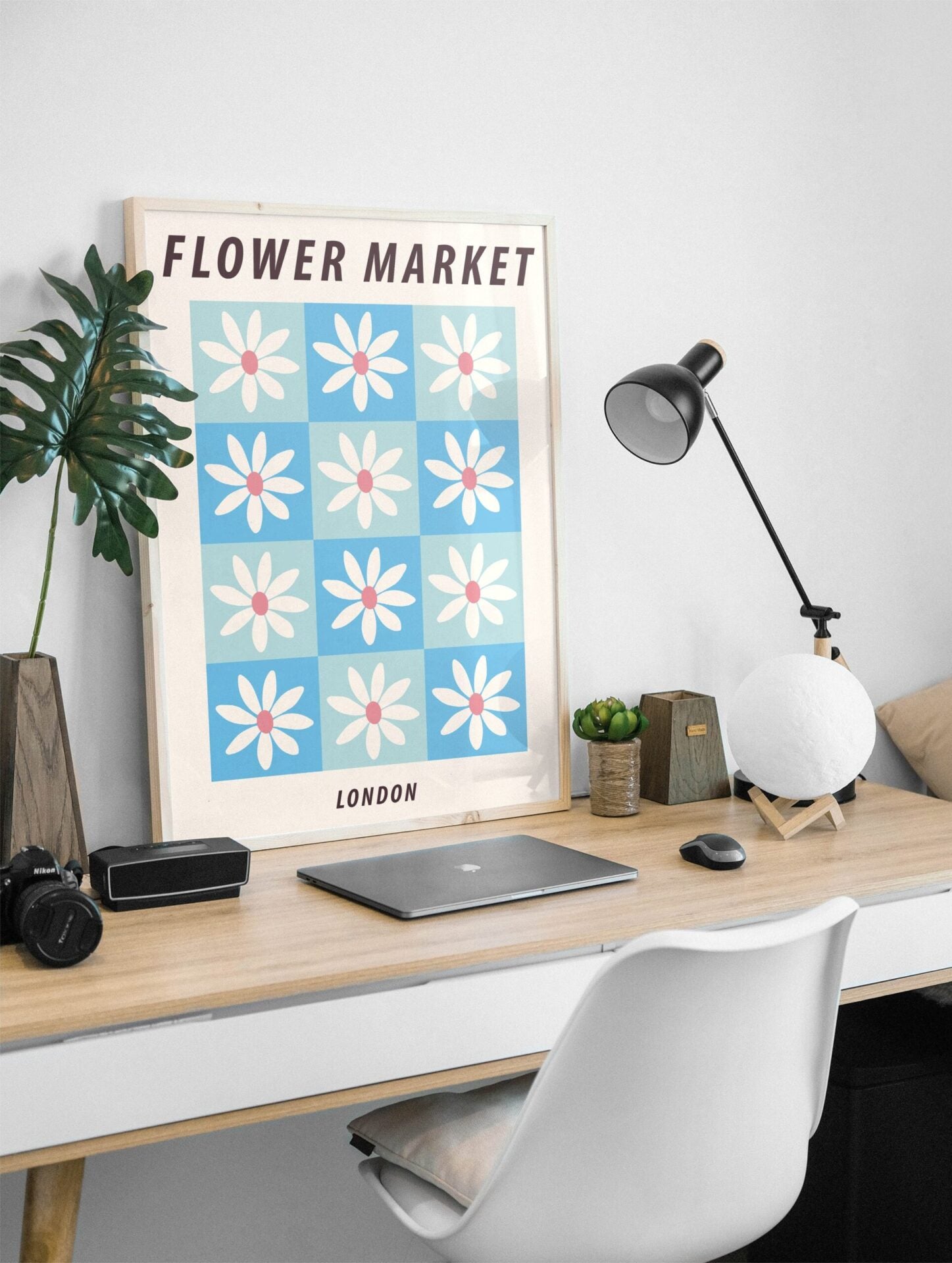 Flower Market London Poster, Flower Market Print