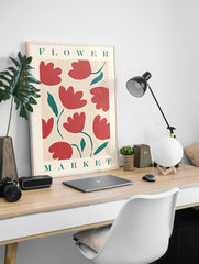 Flower Market Tulip Poster, Tulip Print