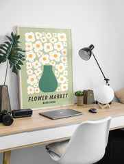 Flower Market Poster Barcelona, Barcelona Floral Print