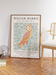 Floral Owl Poster by William Morris, William Morris Print