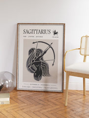 Sagittarius Zodiac Star Sign Poster, Sagittarius Print