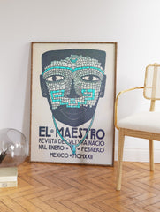 Mexican Face Poster, Traditional Mexican Print