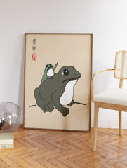 Japanese Frog Poster by Matsumoto Hoji, Matsumoto Hoji Print