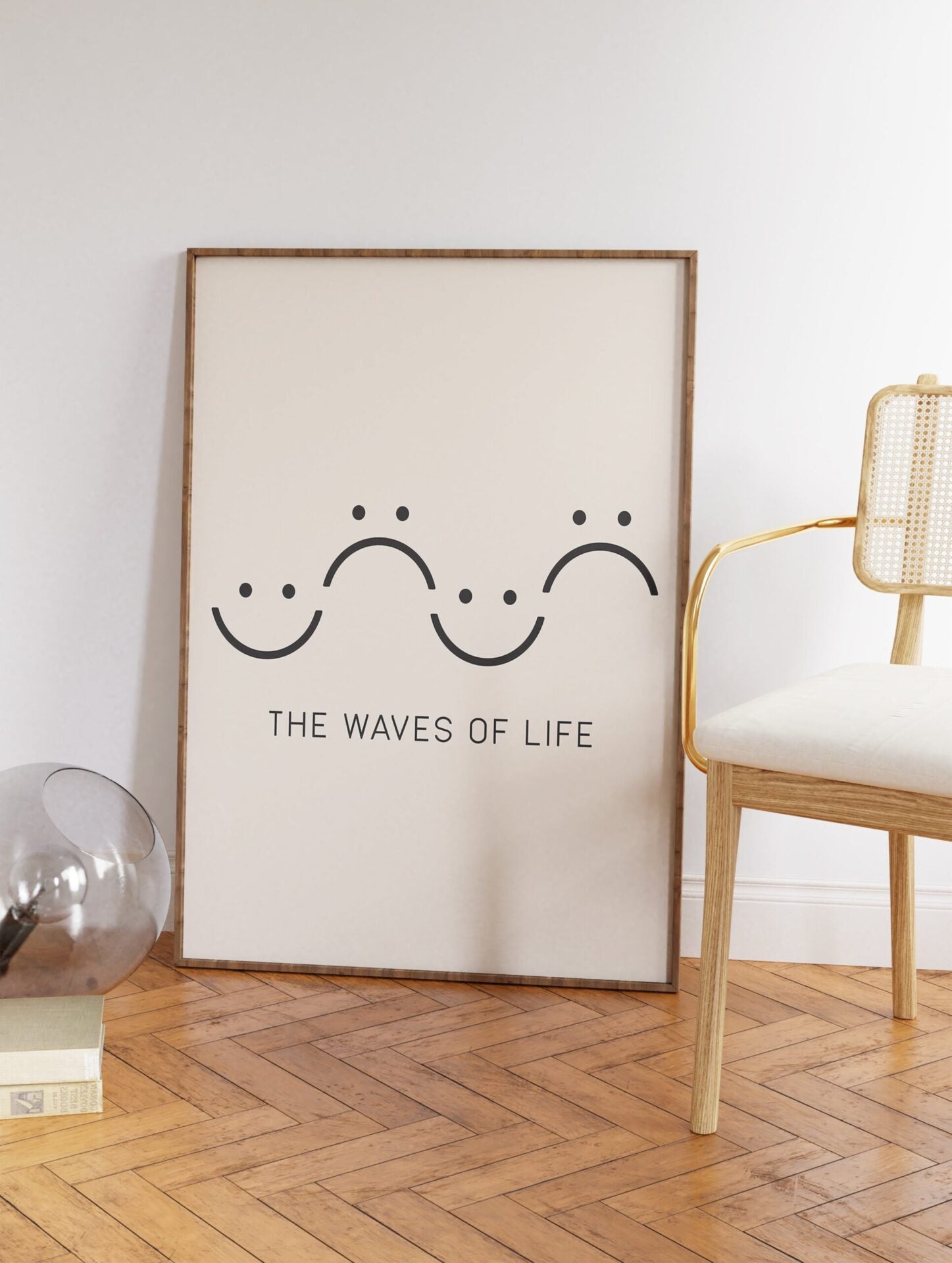 Minimalist Emoji Poster, Motivational Print