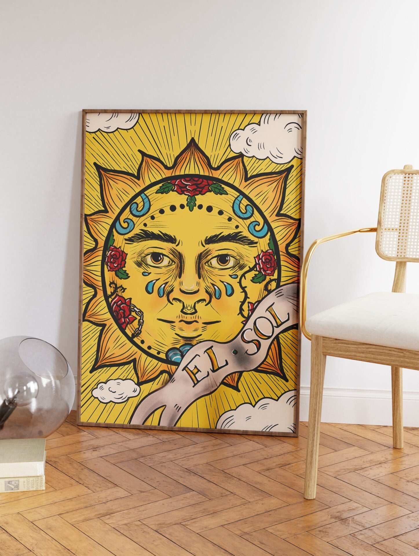 Mexican Sun Poster, El. Sol Mexican Print