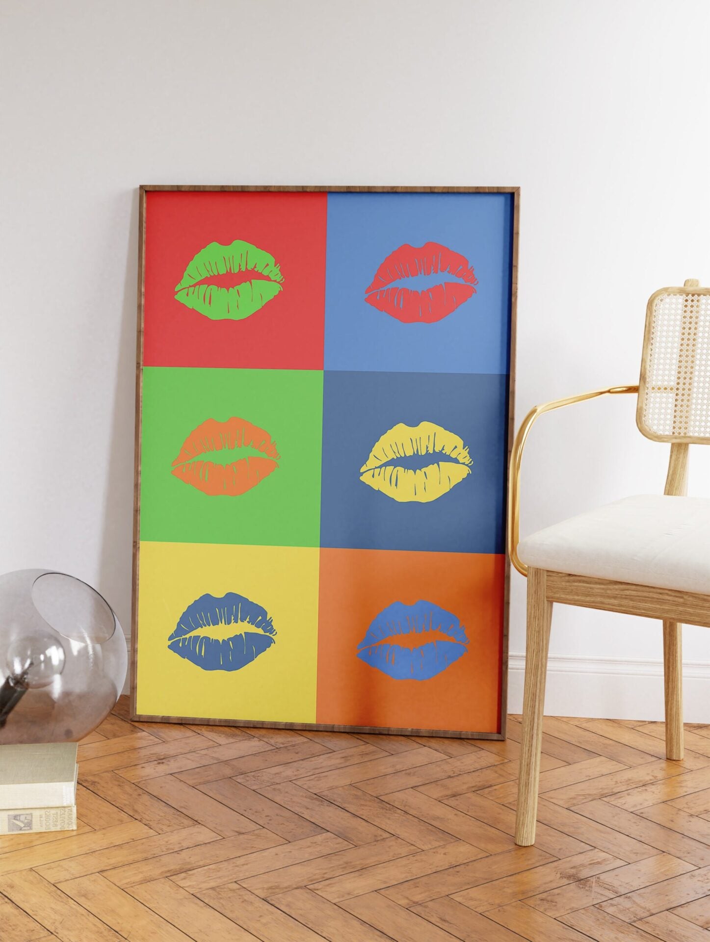 Lips Pop Art Poster, Lips Print