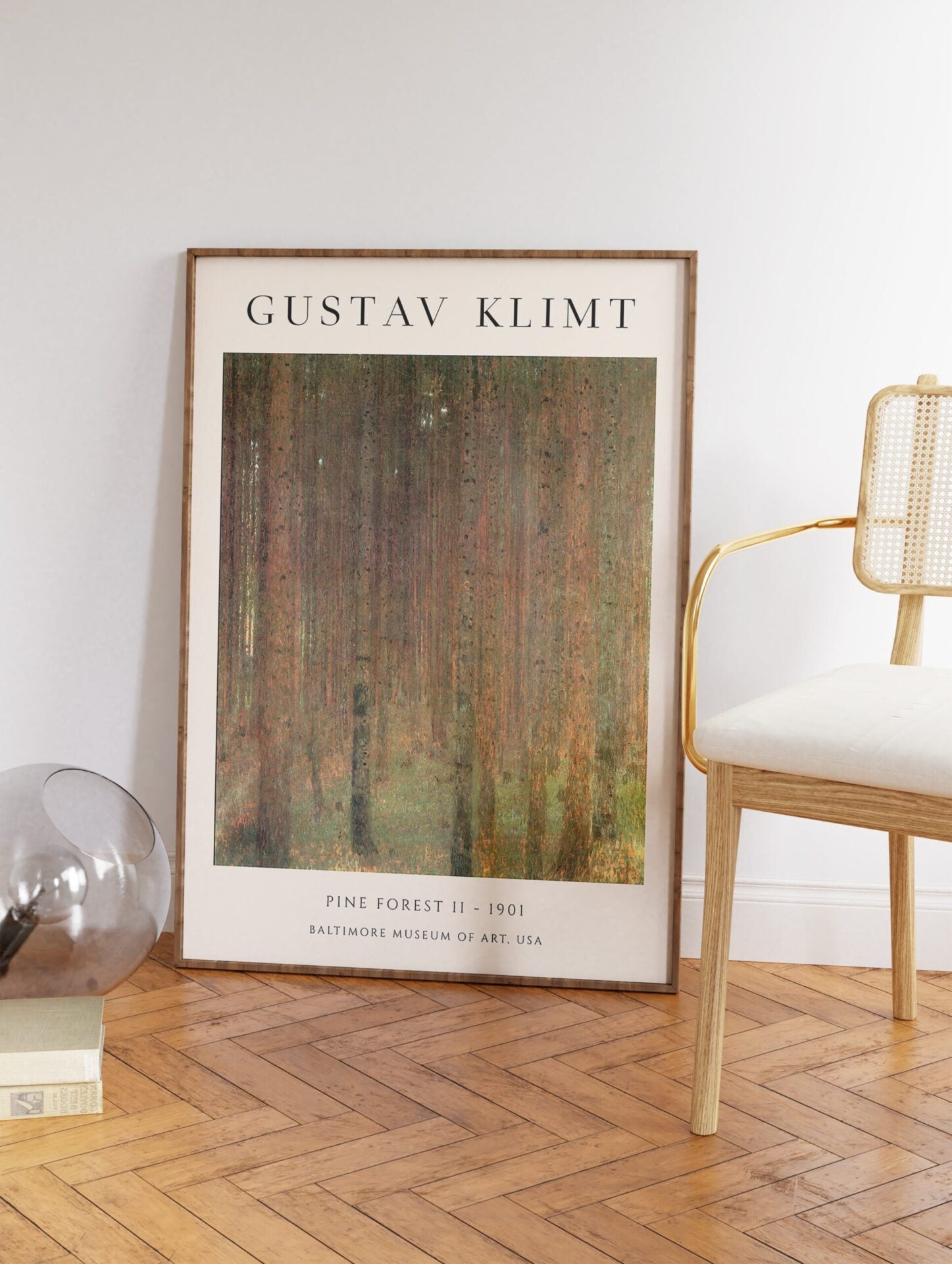 Pine Forest Poster by Gustav Klimt, Gustav Klimt Print