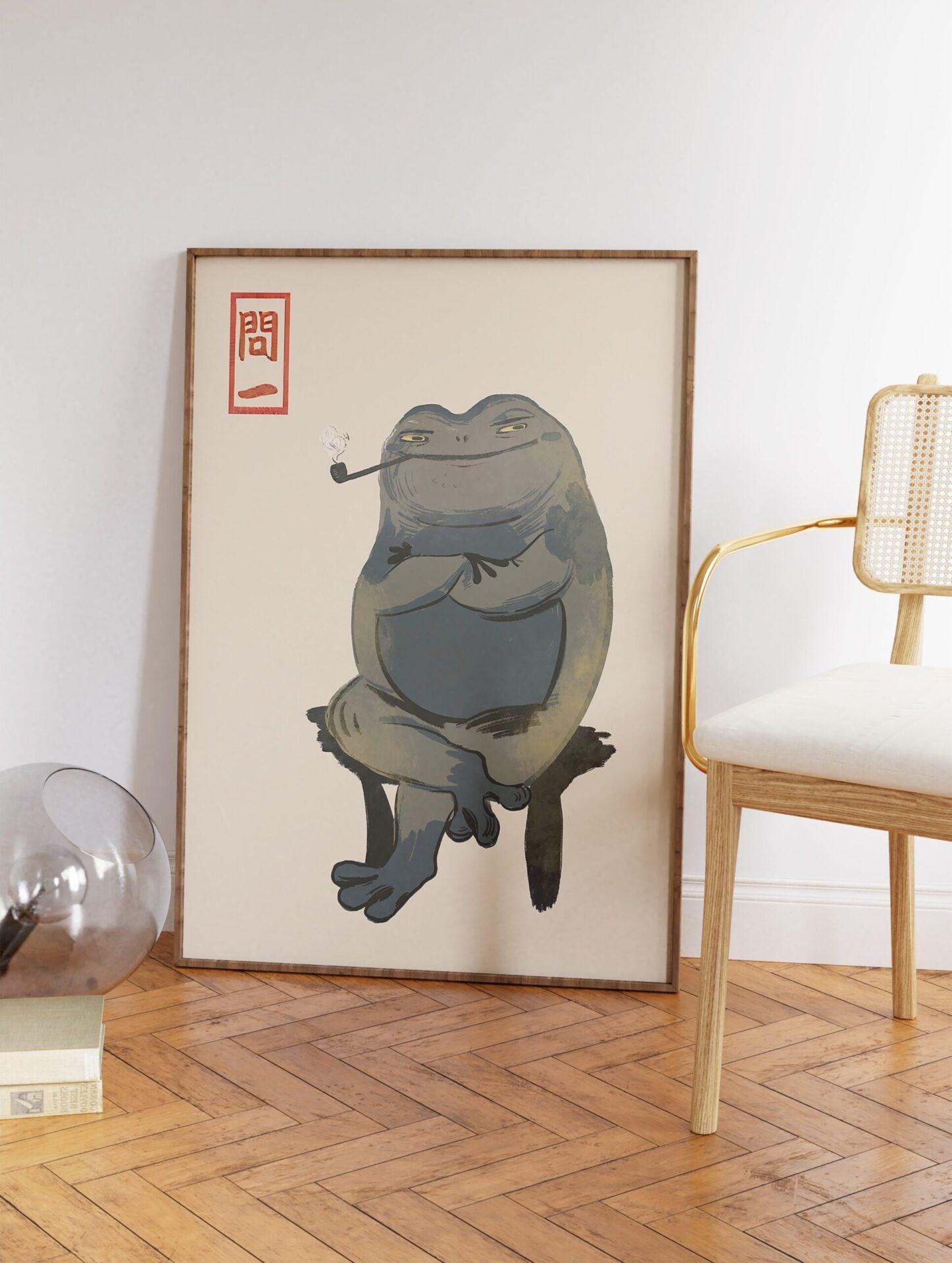 Vintage Japanese Frog Posterby Matsumoto Hoji, Matsumoto Hoji Print