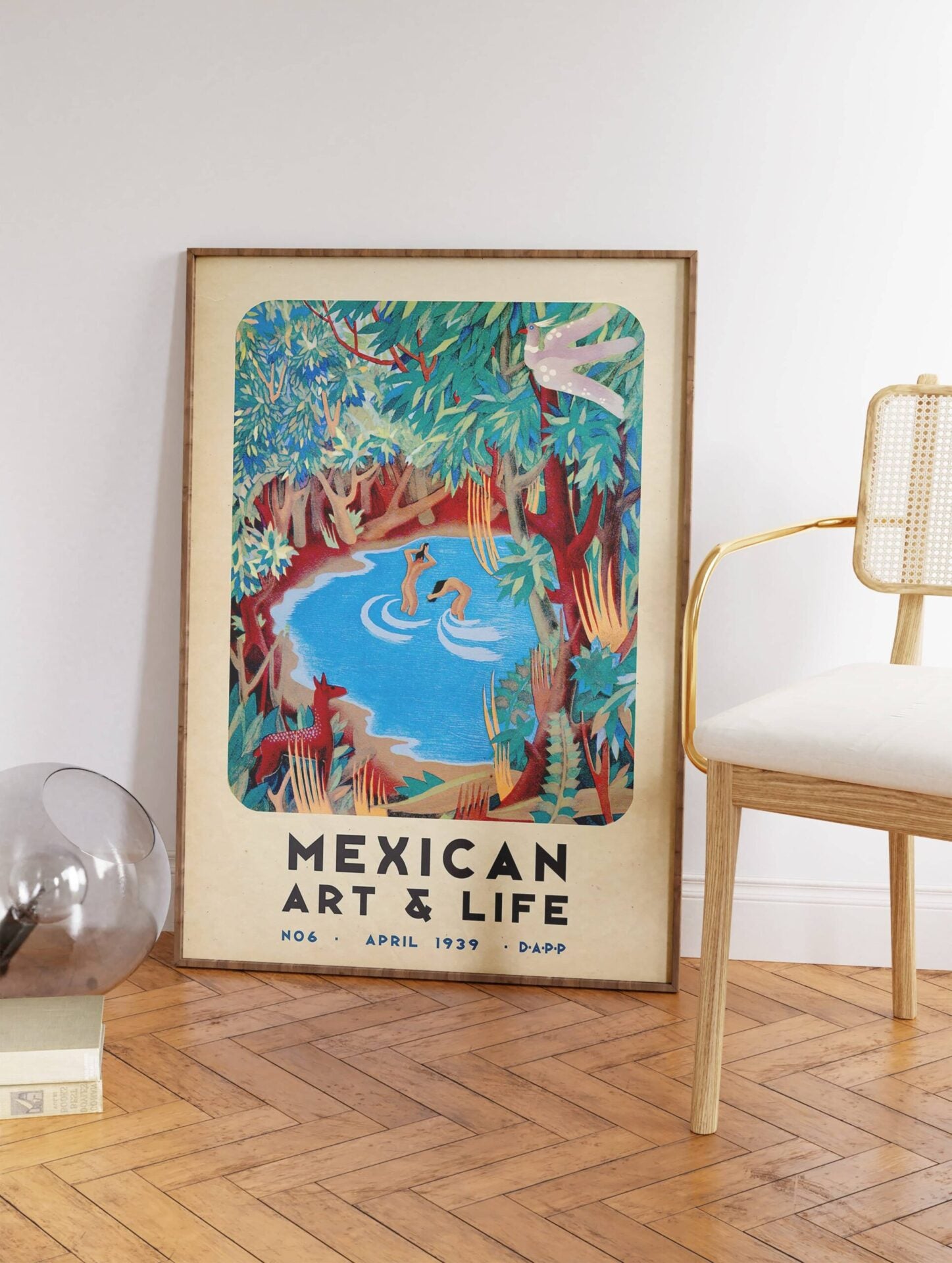 Mexican Botanical Poster, Traditional Mexican Print