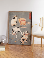 Japanese Cat Poster, Japanese Cat Print