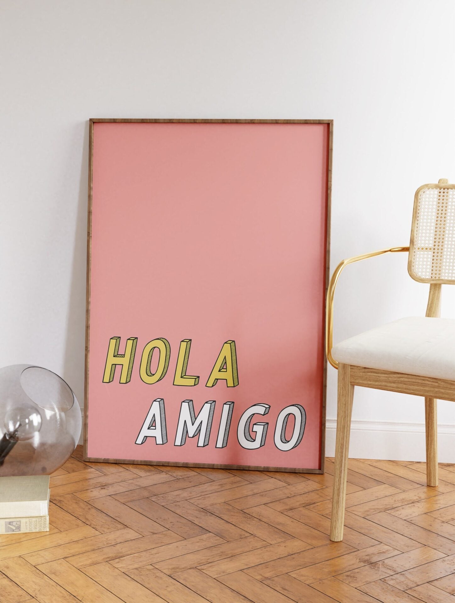 Hola Amigo Quote Poster, Typography Print