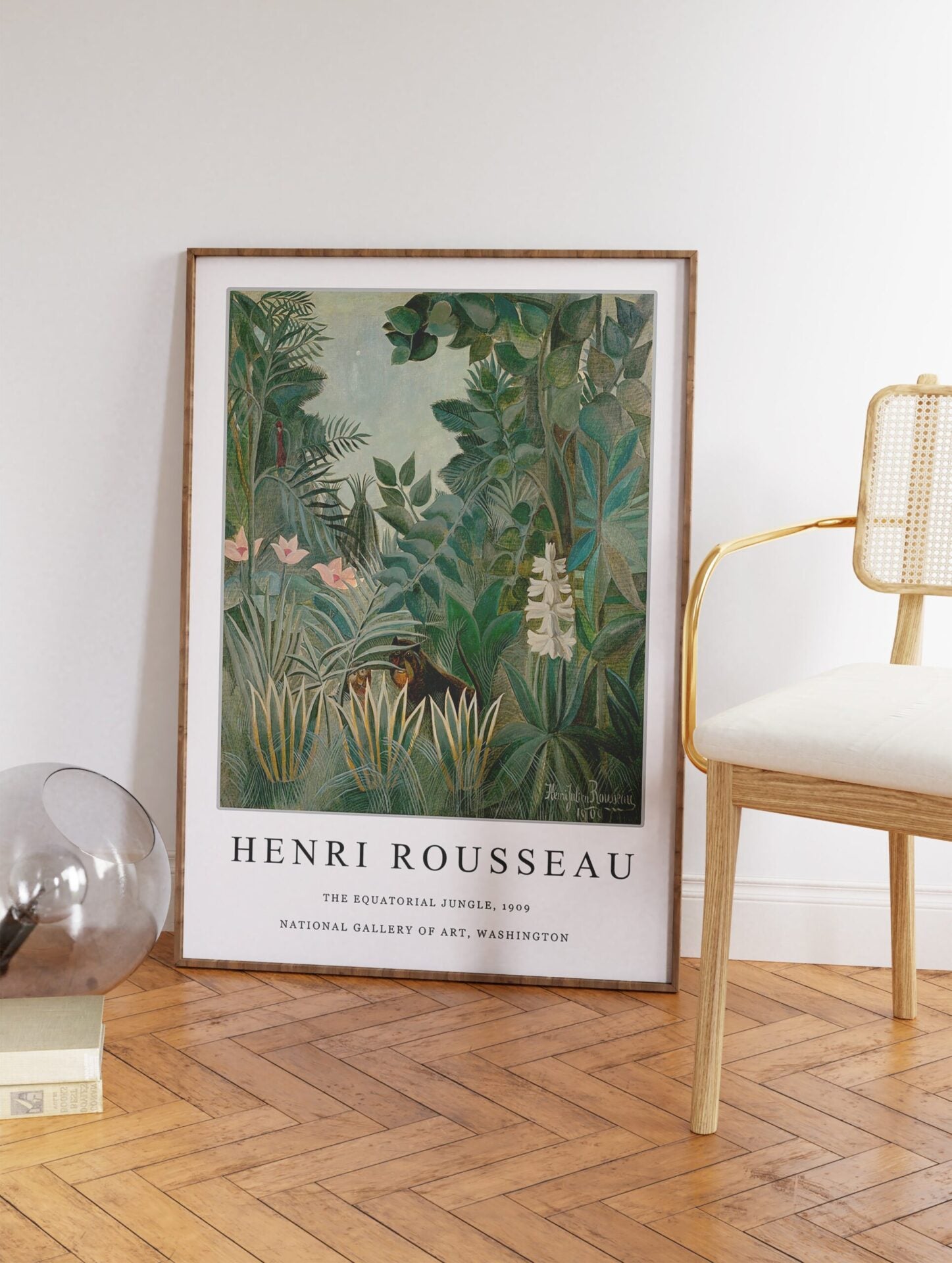 Rousseau the Equatorial Jungle Poster, Tropical Print