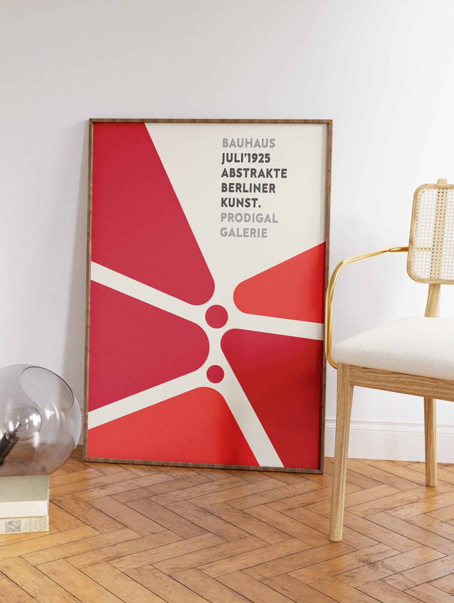 Red Bauhaus Poster, Bauhaus Print