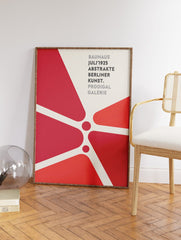 Red Bauhaus Poster, Bauhaus Print