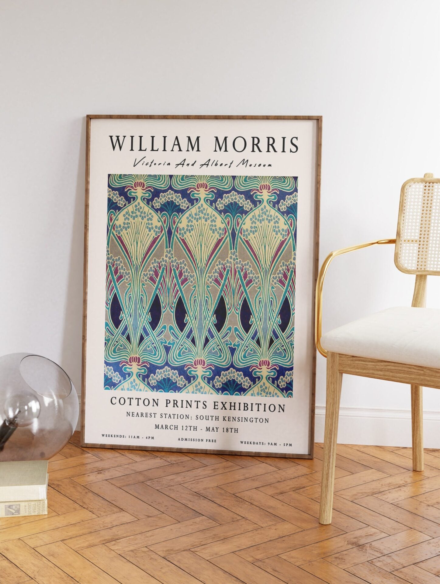 William Morris Exhibition Poster, William Morris Print