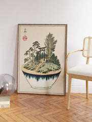 Japanese Bonsai Tree Poster, Vintage Japanese Print