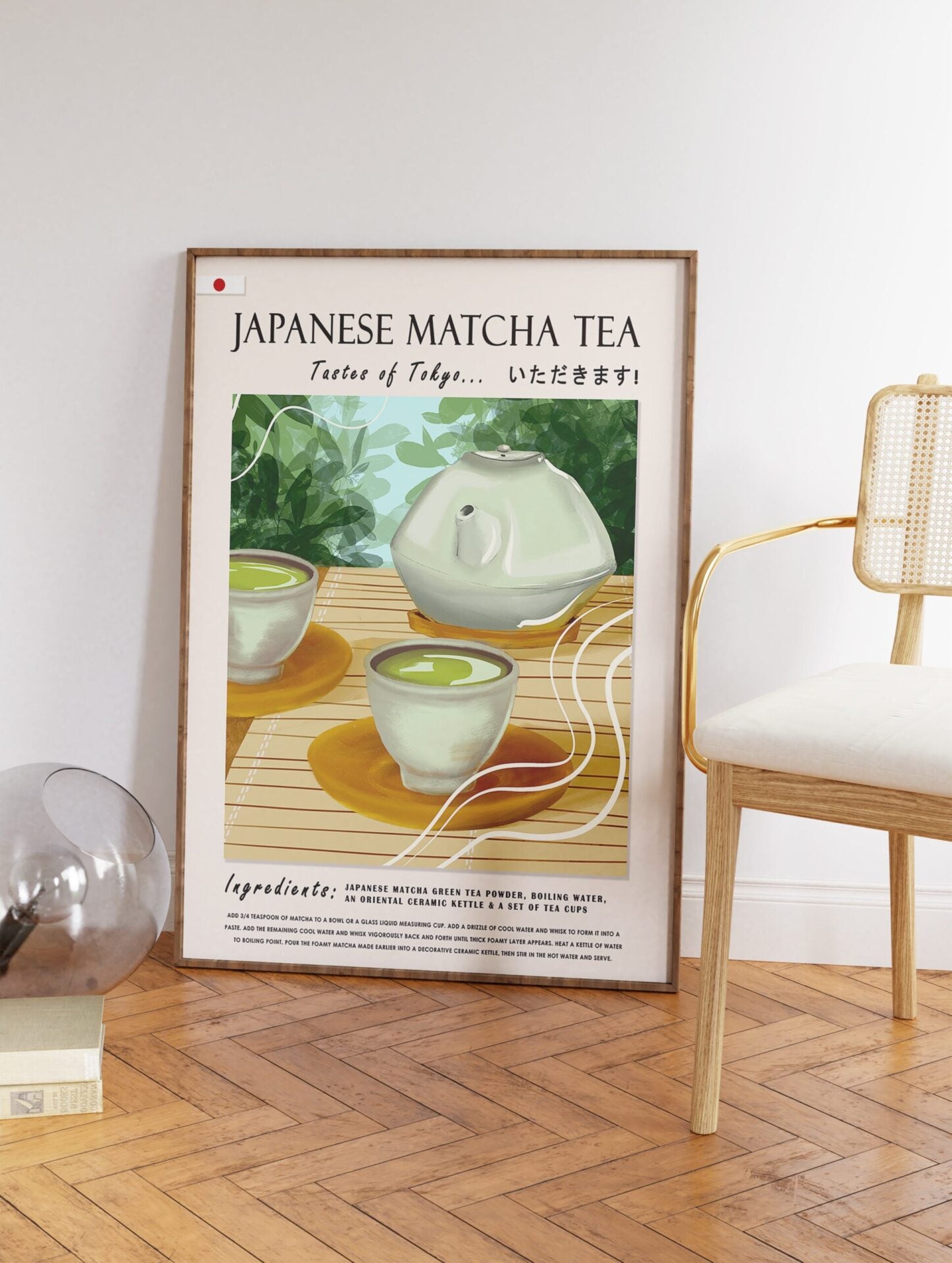 Matcha Tea Poster, Japanese Drink Print