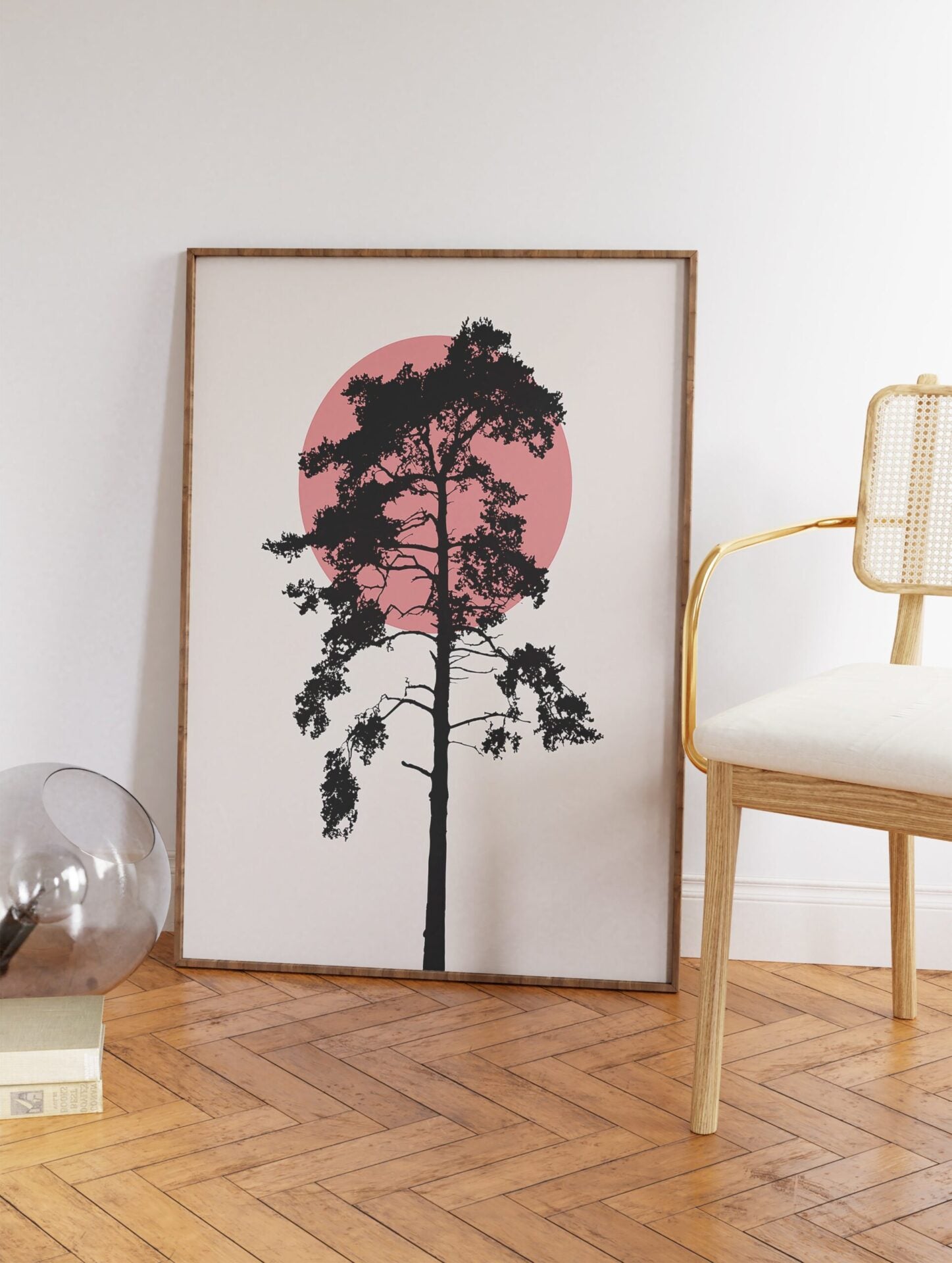 Minimalist Pine Tree Poster, Tree Print