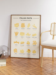 Pasta Poster, Italian Pasta Print