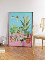 Plant Pot Poster, Potted Plants Print