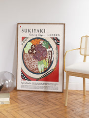 Sukiyaki Japanese Food Poster, Japanese Food Print