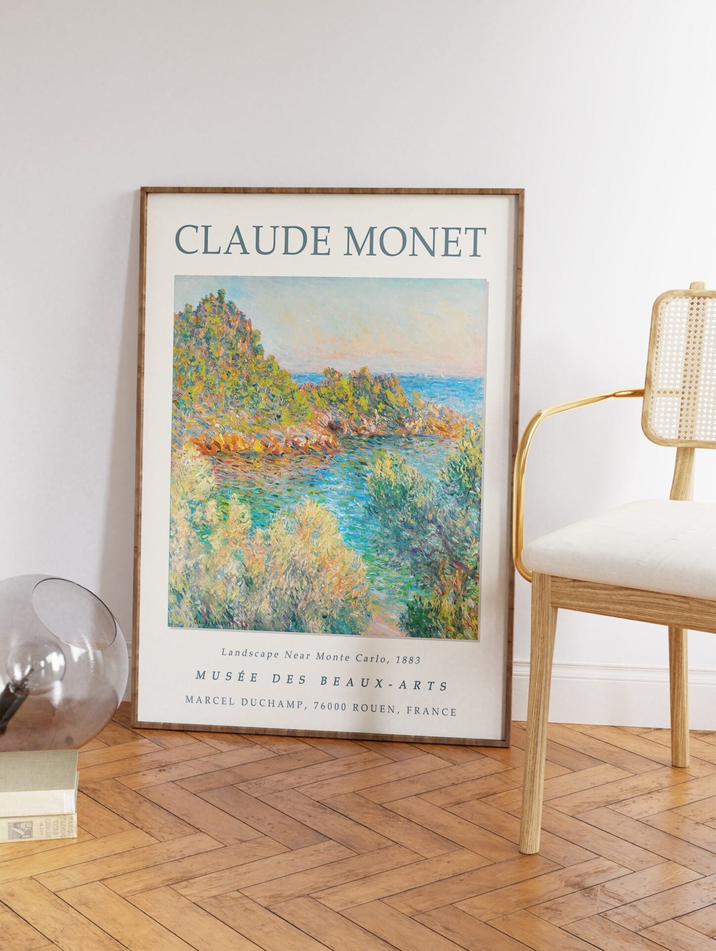 Landscape Near Monte Carlo Poster by Claude Monet, Claude Monet Print