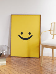 Minimalist Emoji Poster, Smiley Emoji Print