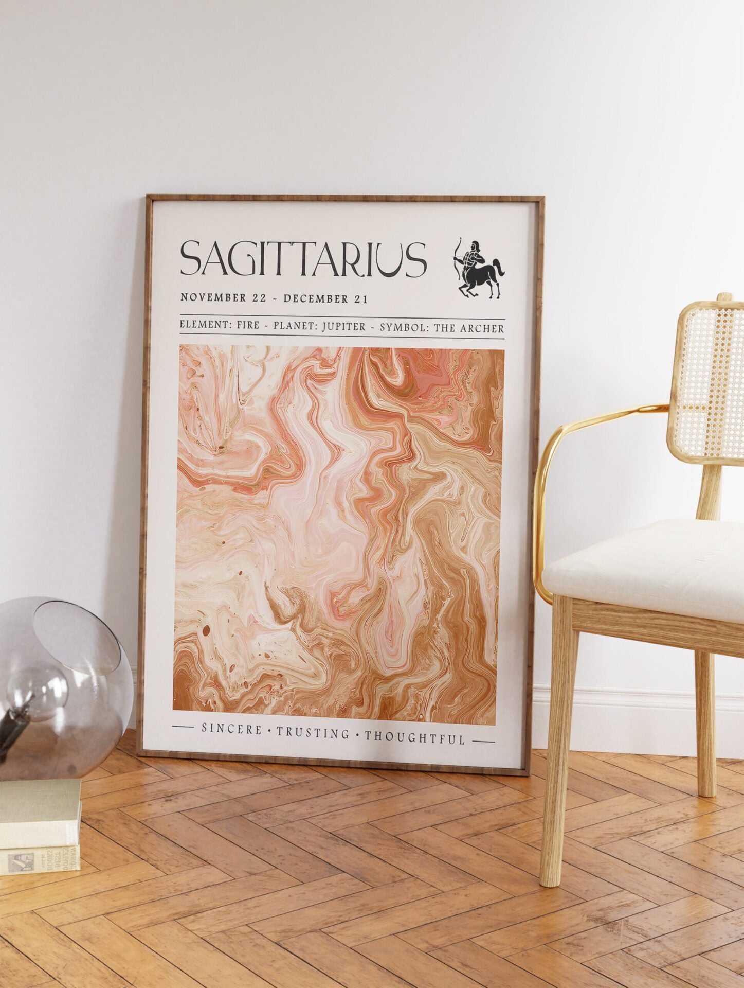 Sagittarius Zodiac Poster, Sagittarius Zodiac Star Sign Print