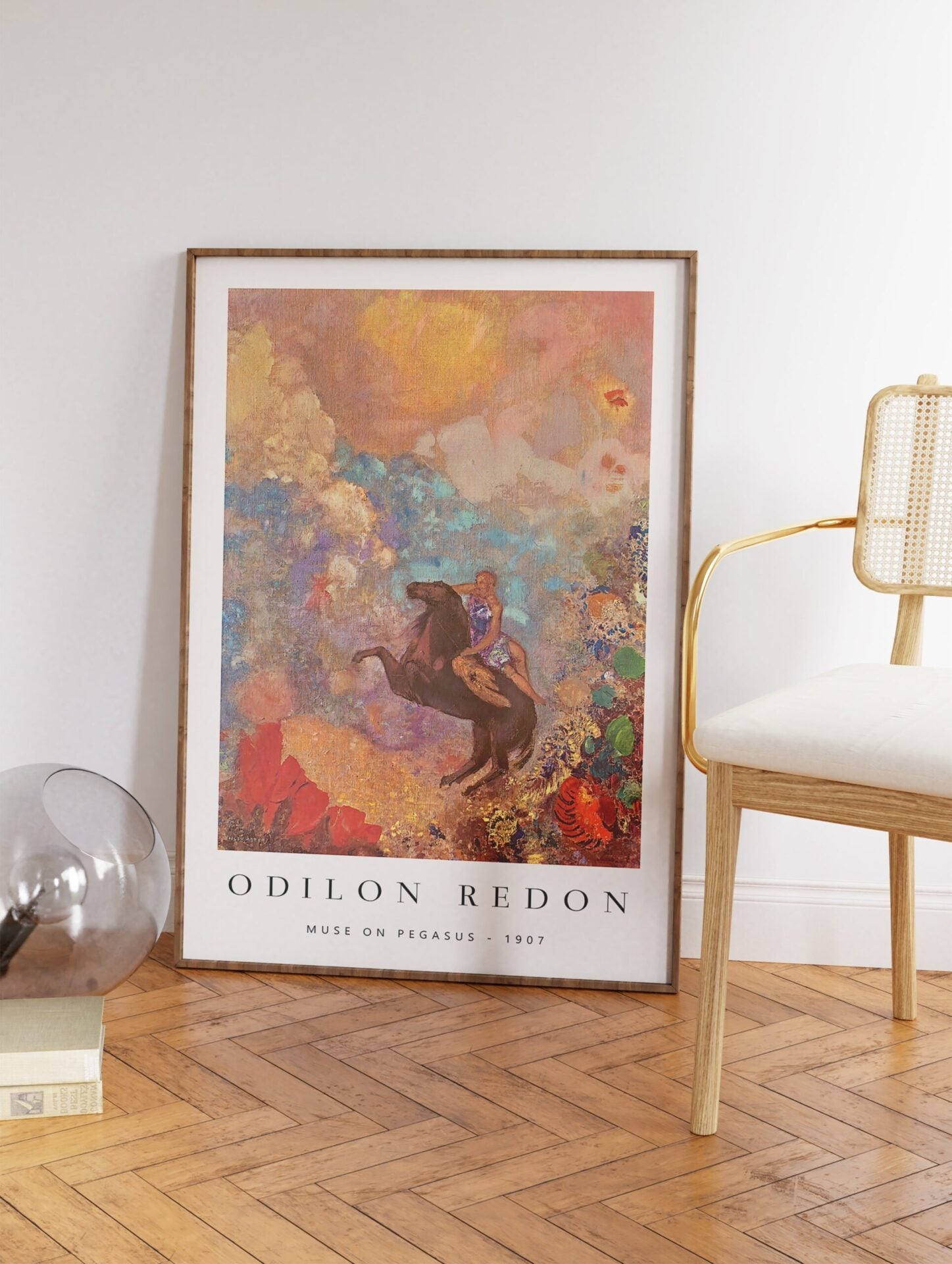 Muse On Pegasus Poster by Odilon Redon, Odilon Redon Print