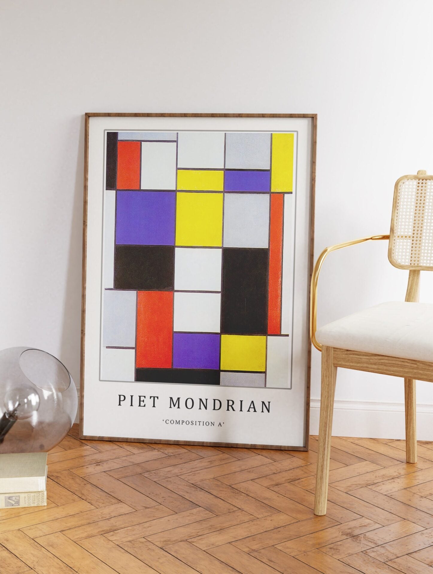 Composition A Poster by Piet Mondrian, Piet Mondrian Print