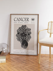 Zodiac Star Sign Poster, Cancer Print