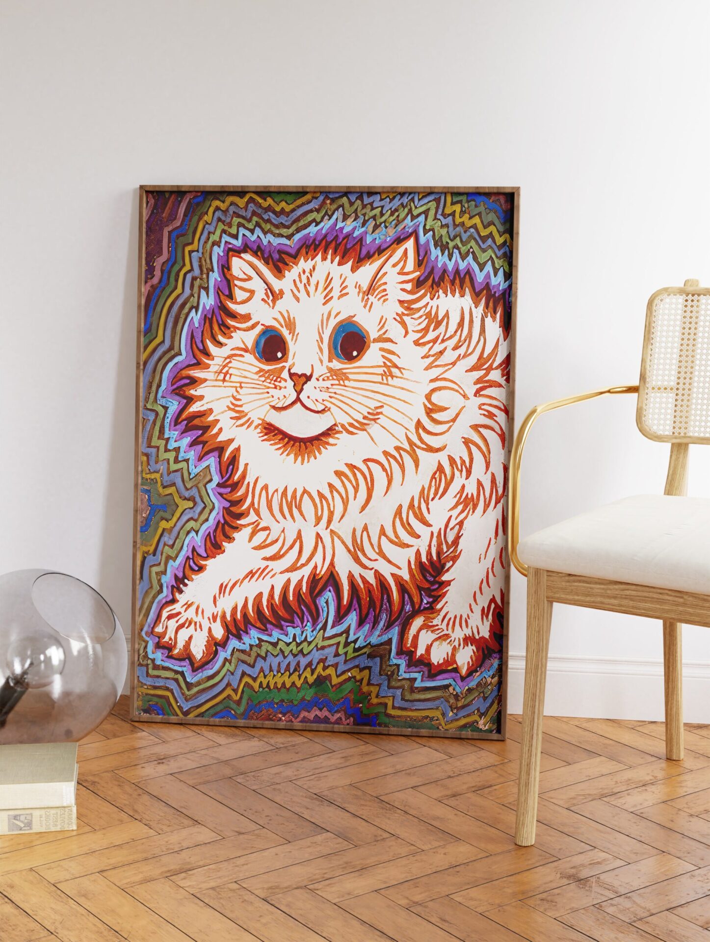 Kaleidoscope Cats III Poster by Louis Wain, Louis Wain Print