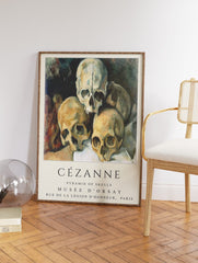 Pyramid of Skulls Poster by Paul Cézanne, Paul Cézanne Print