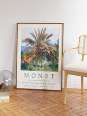 Palm Tree At Bordighera Poster by Claude Monet, Claude Monet Print