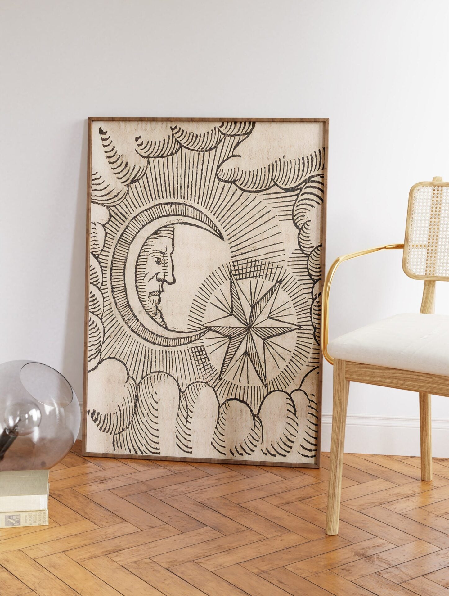 Sun and Moon Poster, Sun and Moon Print