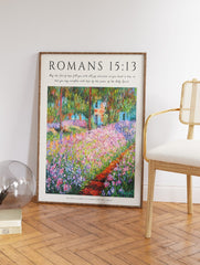 Christian Bible Verse Art, Bible Print by Claude Monet