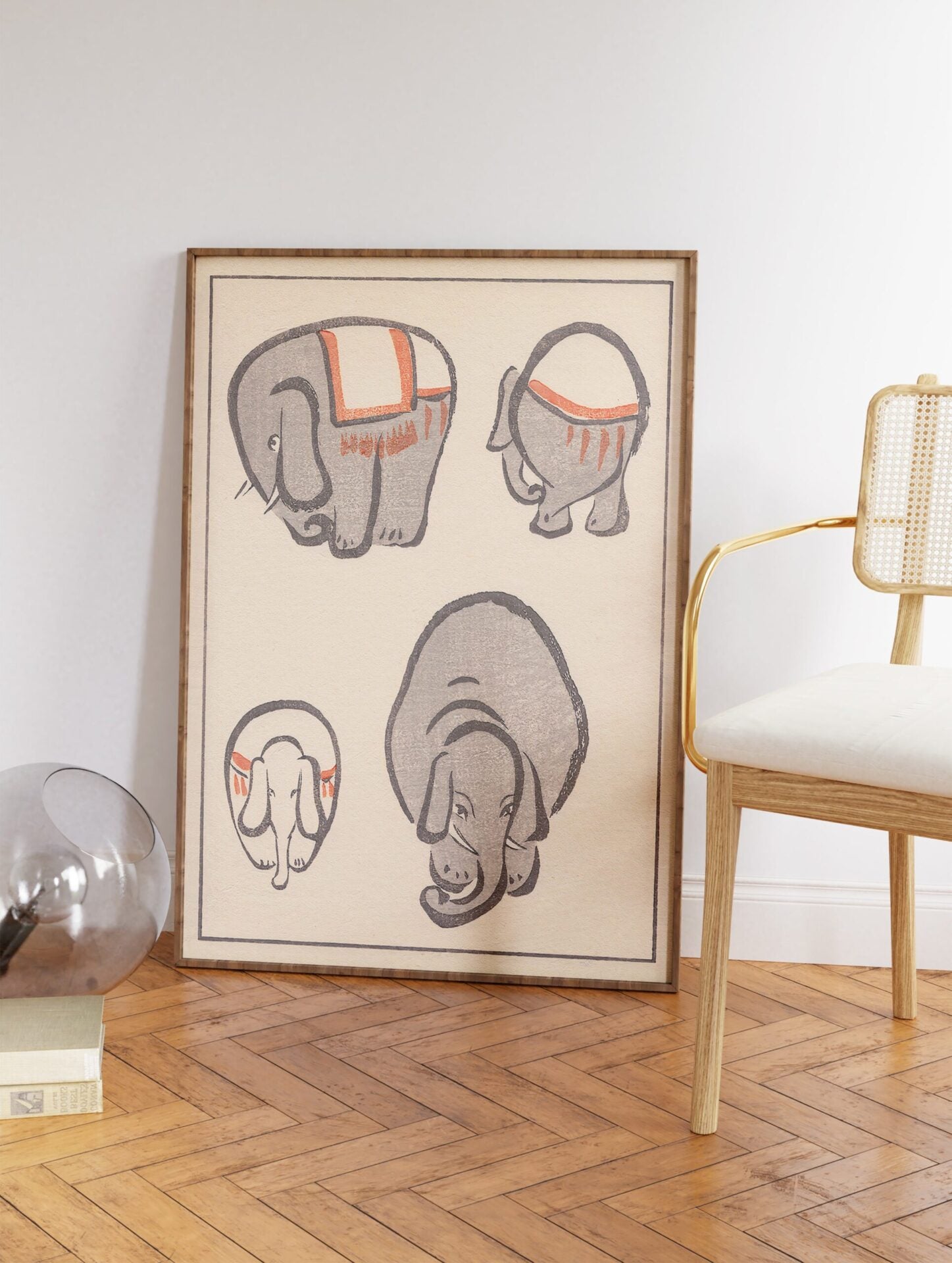 Elephant by Kitao Masayoshi Poster, Kitao Masayoshi Art Print