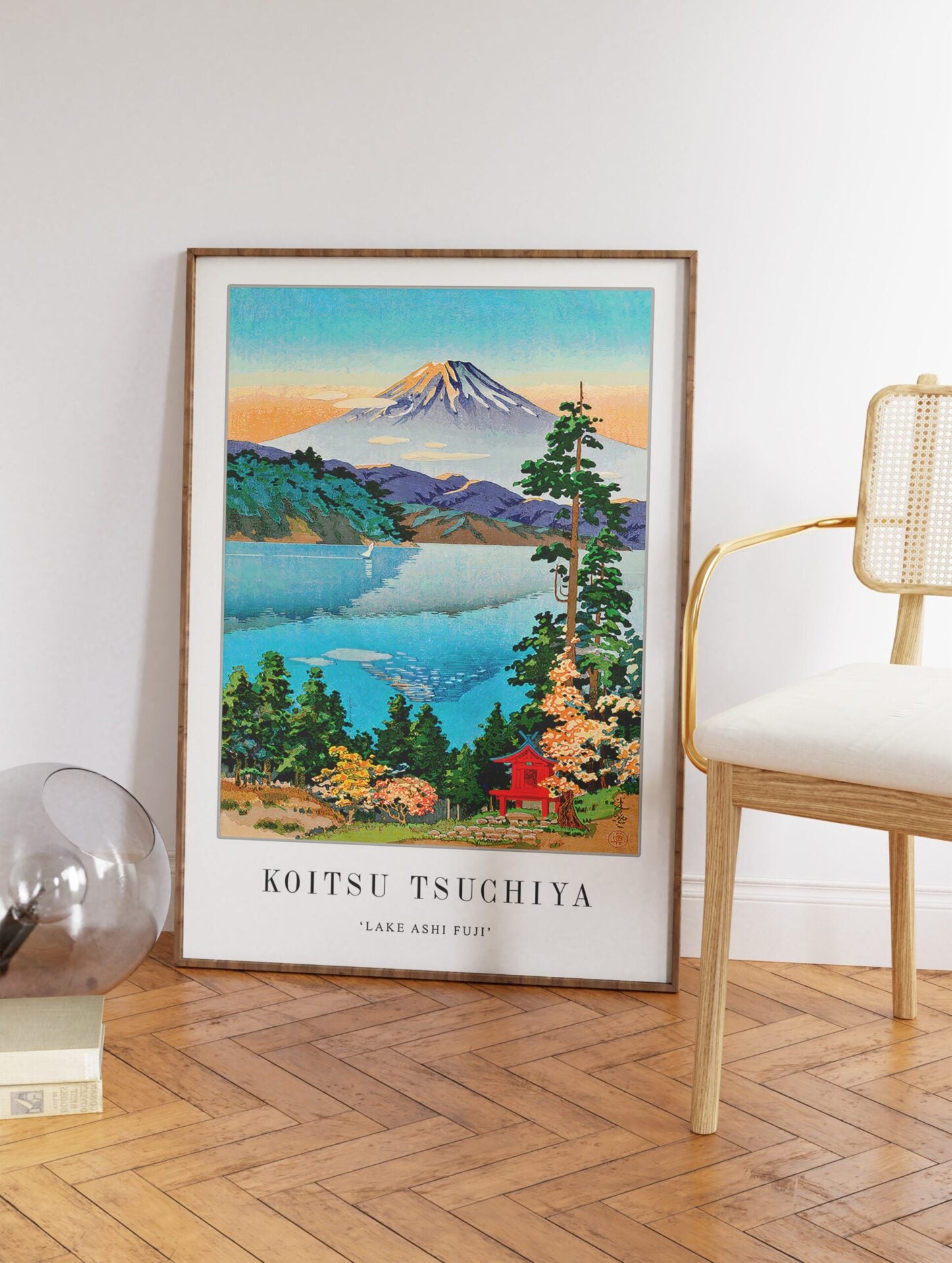 Lake Ashi Fuji Poster Koitsu Tsuchiya, Koitsu Tsuchiya Print