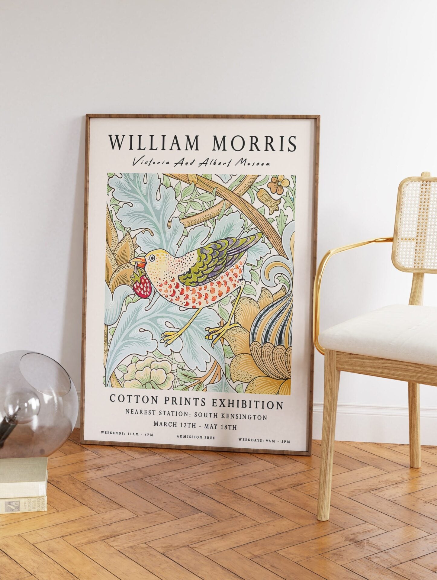 William Morris Poster, Bird Print