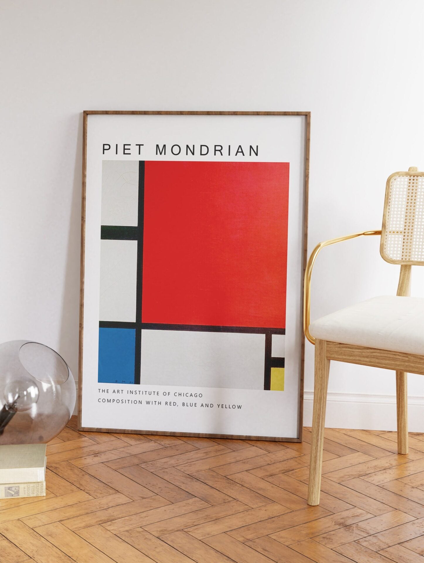 Composition With Red, Blue, and Yellow Poster by Piet Mondrian, Piet Mondrian Print