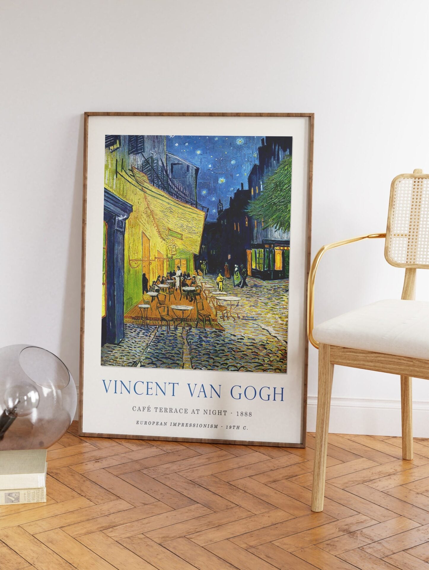 Cafe Terrace at Night Poster by Vincent Van Gogh, Vincent Van Gogh Print