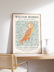 Floral Owl Poster by William Morris, William Morris Print