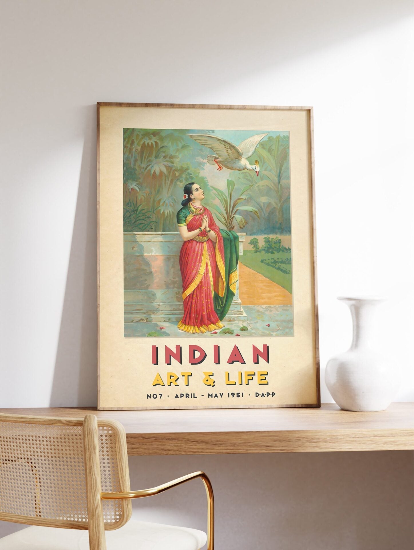 Indian Art and Life Poster by Raja Ravi Varma, Raja Ravi Varma Print