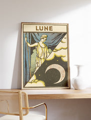 Lune Moon Poster, Tarot Print