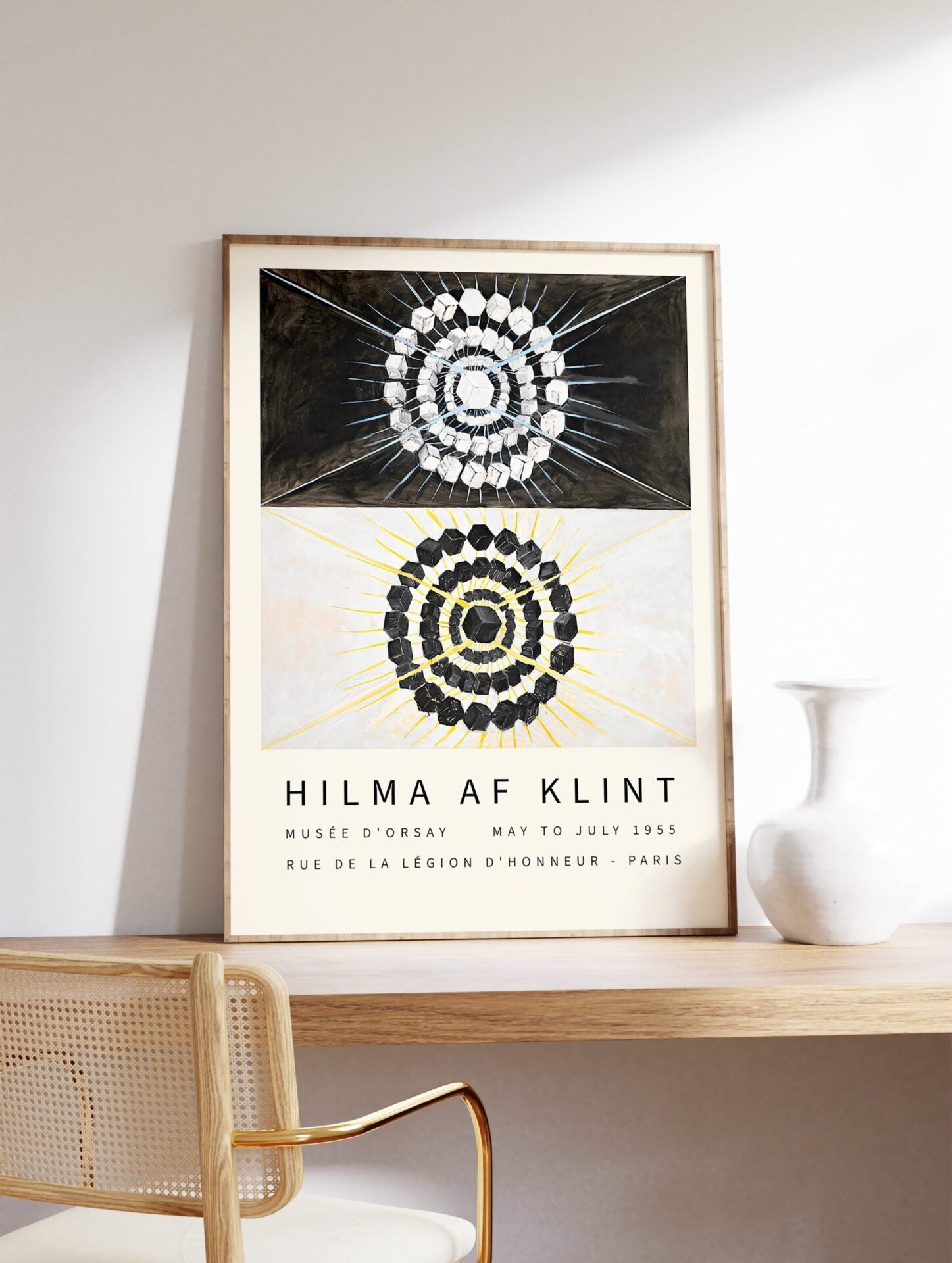 Hilma Af Klint The Swan no. 8 Poster, Black and White Hilma Af Klint Print